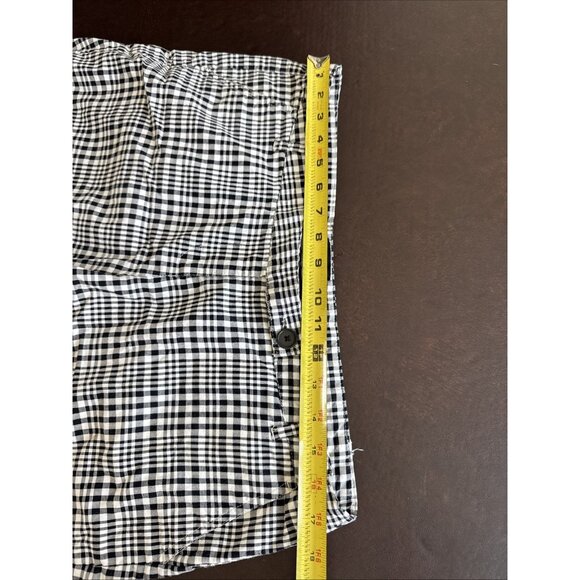 The Limited Womens Black & White Gingham Shorts Size 12 Cotton Blend With Back B - Picture 6 of 7